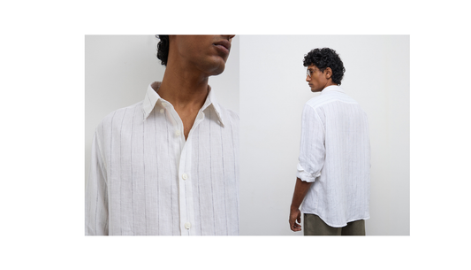 men styling white shirts linen shirts and white kurtas with sneakers and loafers